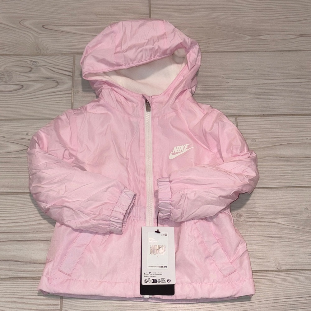 Nike Toddler Girls Light Pink Hooded Jacket